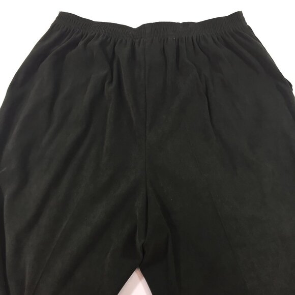 Dressbarn Women Olive Green Slack Pants Work Office Casual Elastic Waist Size 16 - Picture 5 of 10